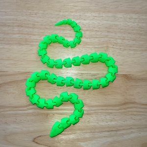 3D Printed Fully Articulating Snake Toy